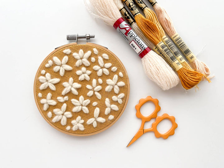 Matryoshka Doll Shop - Small Flower scissors, tiny embroidery scissors - Shae's Stitchery -