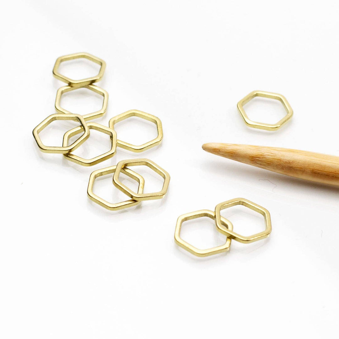 Twice Sheared Sheep - Honeycomb Simple Stitch Markers - Shae's Stitchery - Stitch Marker