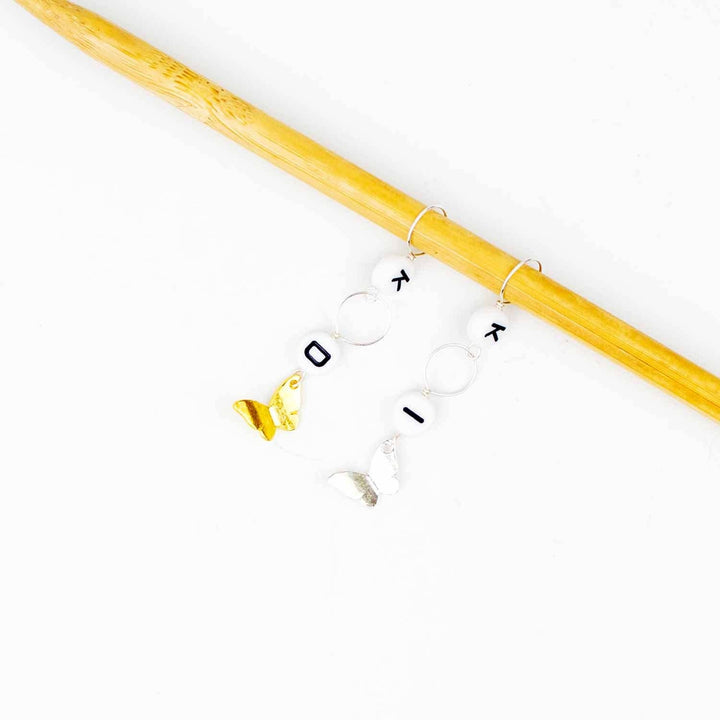 Twice Sheared Sheep - Little Butterflies Increase / Decrease Marker Set - Shae's Stitchery - Stitch Marker