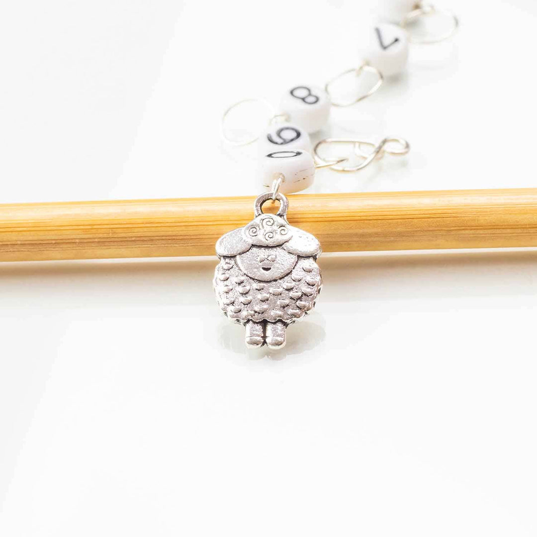 Twice Sheared Sheep - Sheep Chain Row Counter - Shae's Stitchery - Stitch Marker