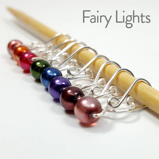 Twice Sheared Sheep - Fairy Lights Knitting or Crochet Stitch Markers - Shae's Stitchery - Stitch Marker