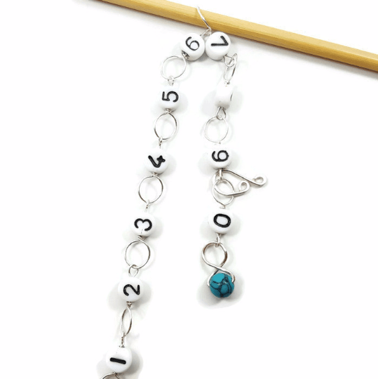 Twice Sheared Sheep - Turquoise - Knitting Row Counter - Shae's Stitchery - Stitch Marker