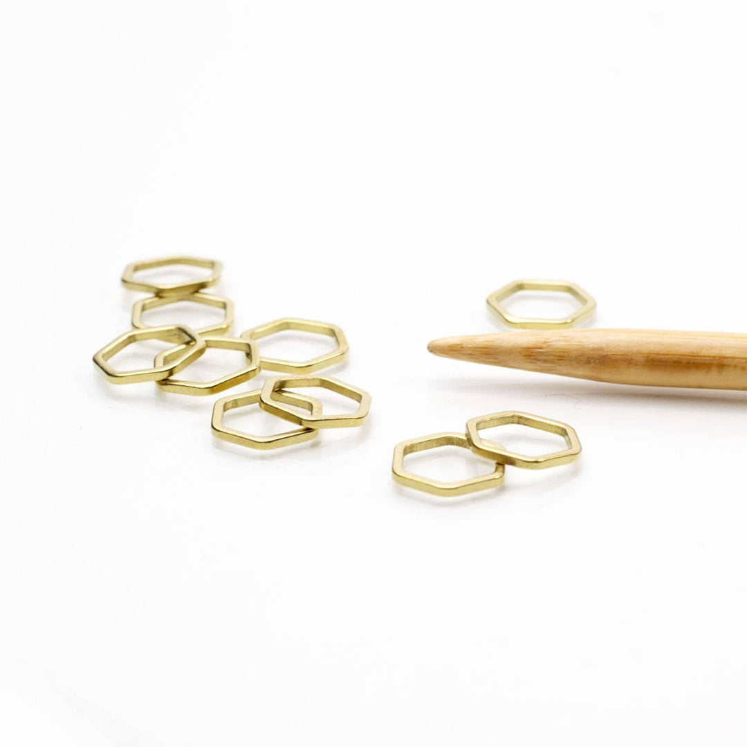 Twice Sheared Sheep - Honeycomb Simple Stitch Markers - Shae's Stitchery - Stitch Marker