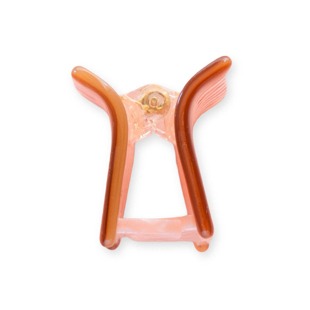 Sarah Hearts - Thread Spool Mini Hair Claw Clip - Shae's Stitchery - Claw Clip
