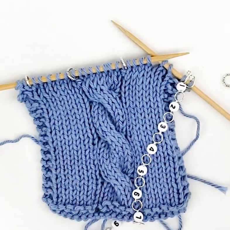 Twice Sheared Sheep - Calico Cat Knitting Chain Row Counter - Shae's Stitchery - Stitch Marker