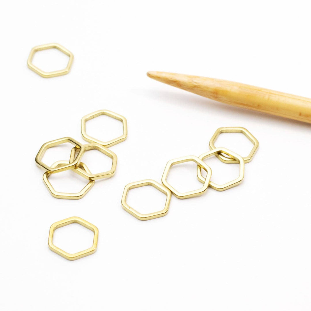 Twice Sheared Sheep - Honeycomb Simple Stitch Markers - Shae's Stitchery - Stitch Marker