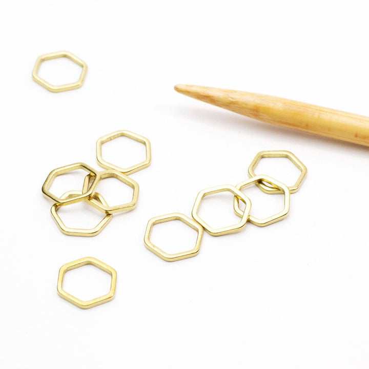 Twice Sheared Sheep - Honeycomb Simple Stitch Markers - Shae's Stitchery - Stitch Marker