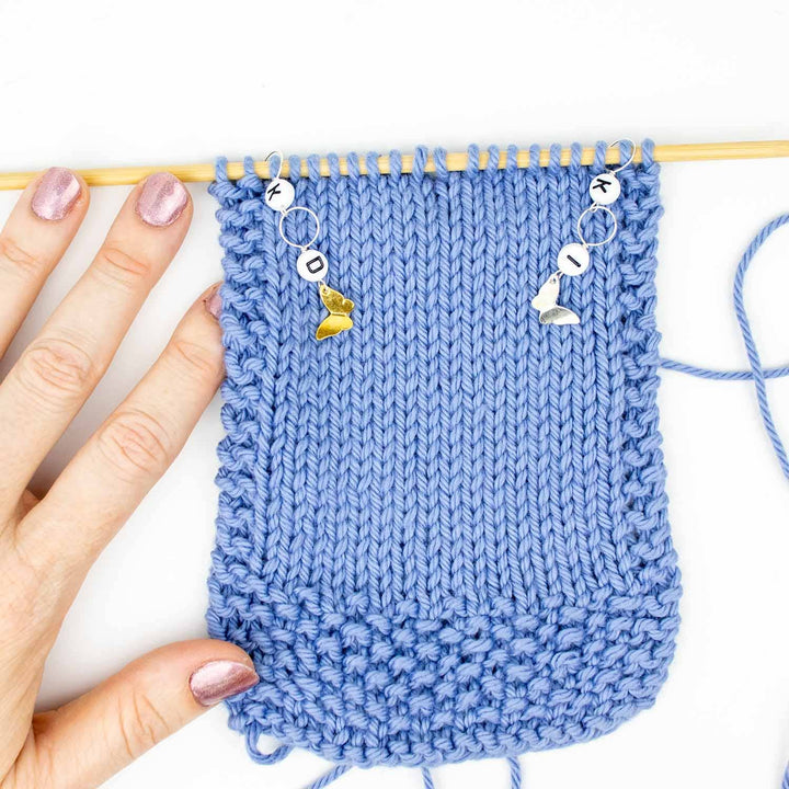 Twice Sheared Sheep - Little Butterflies Increase / Decrease Marker Set - Shae's Stitchery - Stitch Marker