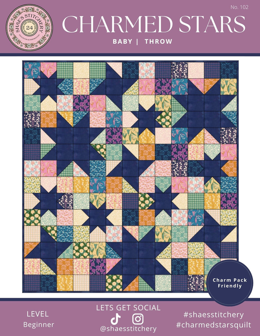 Charmed Stars Quilt Pattern - PDF - Shae's Stitchery - Quilt Pattern
