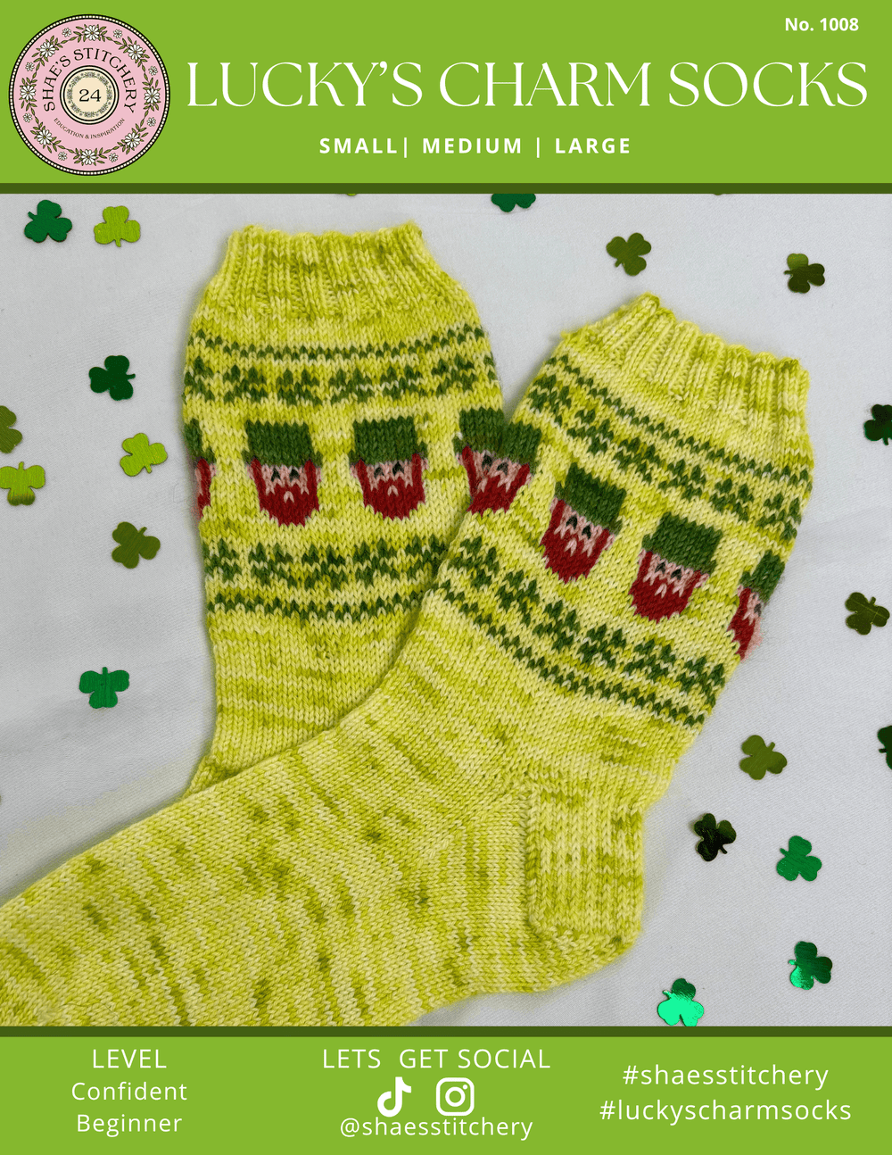 Lucky's Charm Quilt Pattern and Sock Pattern Bundle - PDF - Shae's Stitchery - Quilt Pattern and Sock Pattern Bundle