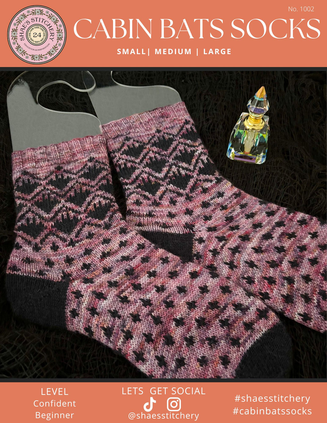 Cabin Bats Sock Pattern - PDF - Shae's Stitchery - Sock Pattern