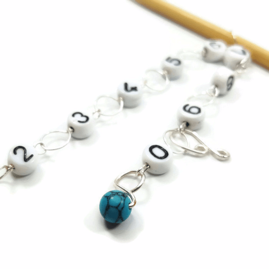 Twice Sheared Sheep - Turquoise - Knitting Row Counter - Shae's Stitchery - Stitch Marker
