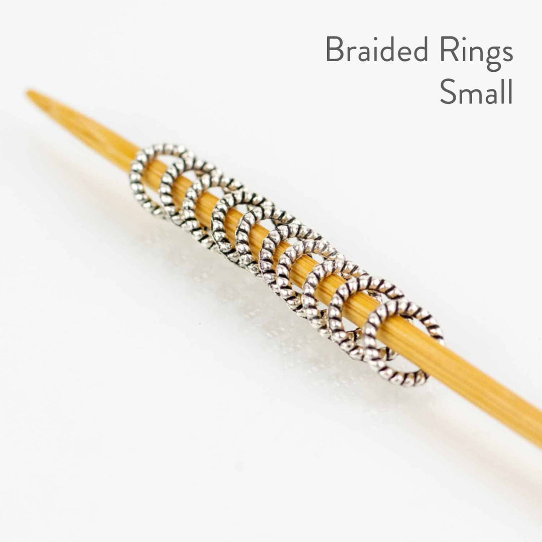 Twice Sheared Sheep - Simple Braided Ring Stitch Markers - Shae's Stitchery - Stitch Marker
