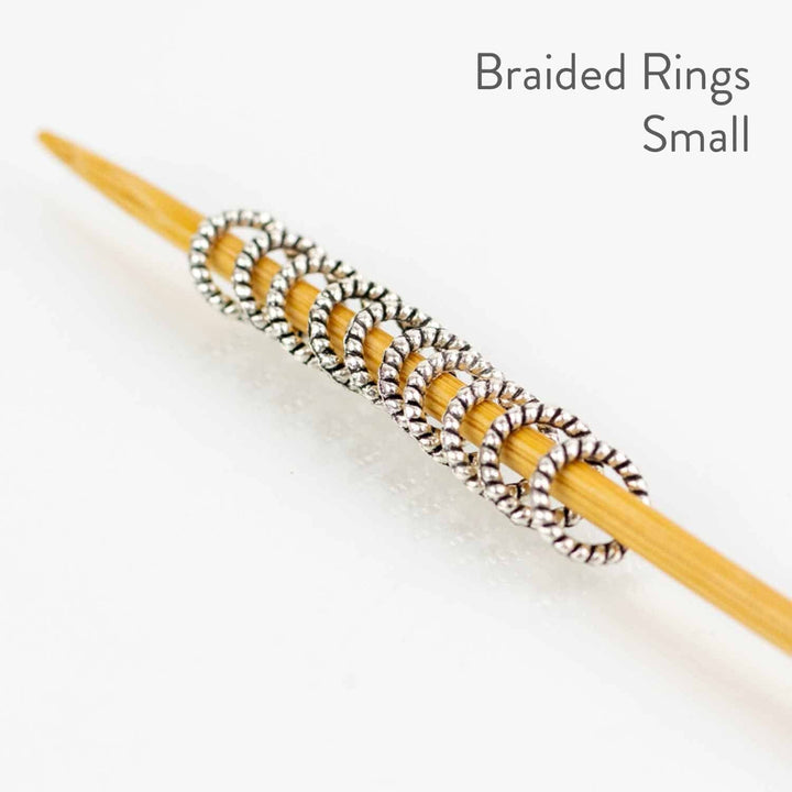 Twice Sheared Sheep - Simple Braided Ring Stitch Markers - Shae's Stitchery - Stitch Marker