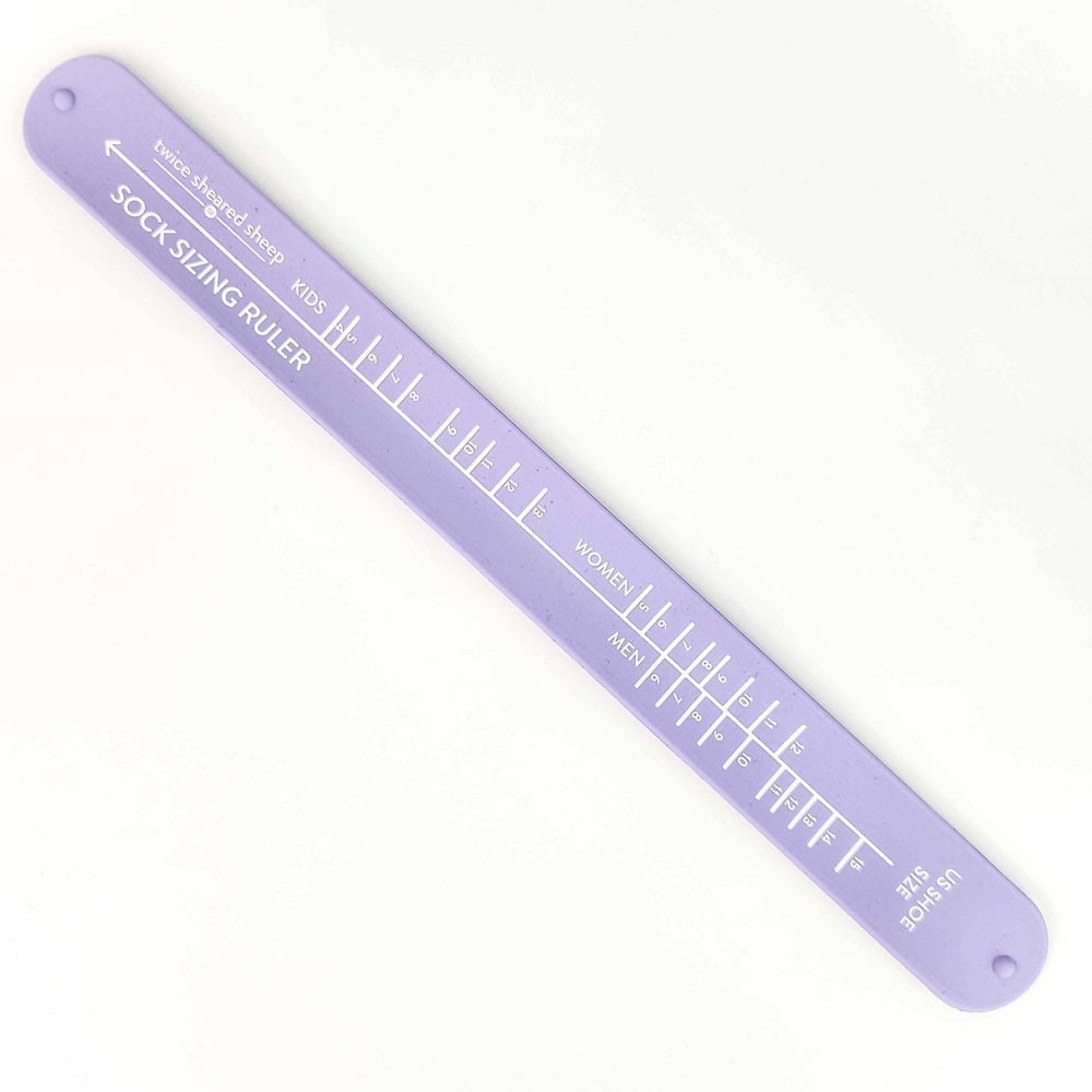 Twice Sheared Sheep - Sock Sizing Ruler - Sock Knitting Bracelet Ruler - Shae's Stitchery - Knitting Notion