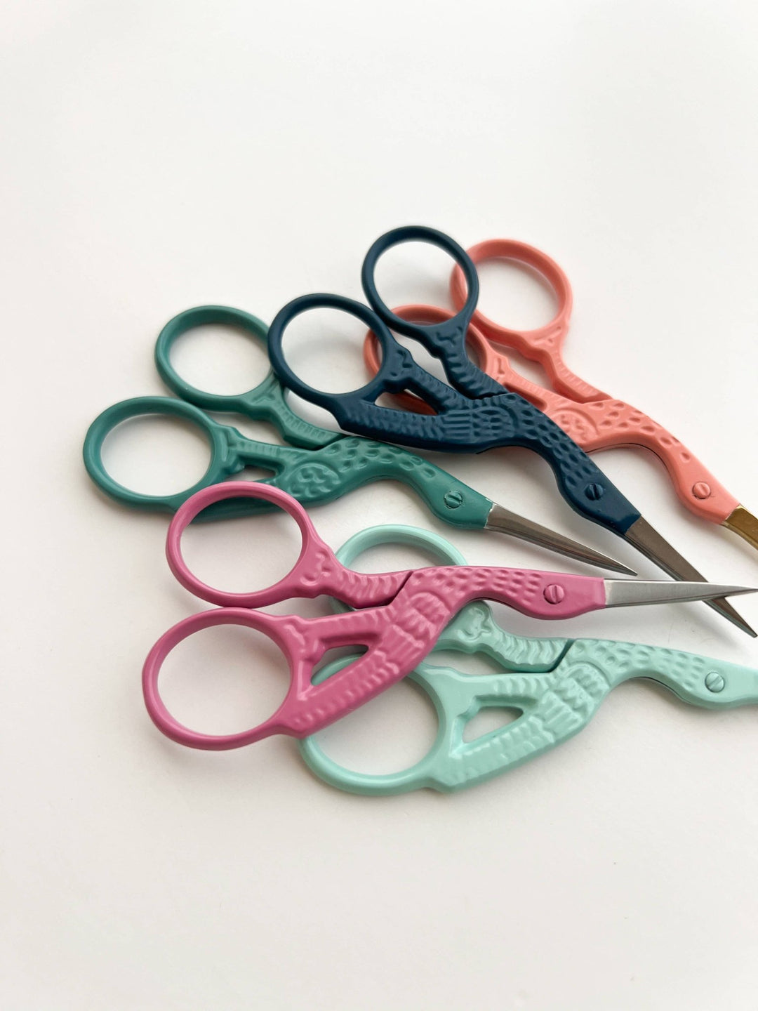 Matryoshka Doll Shop - Bird scissors, small sewing scissors, stork scissors - Shae's Stitchery -