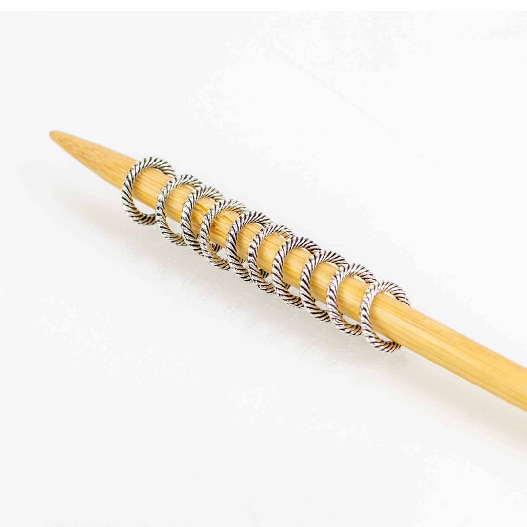 Twice Sheared Sheep - Simple Braided Ring Stitch Markers - Shae's Stitchery - Stitch Marker