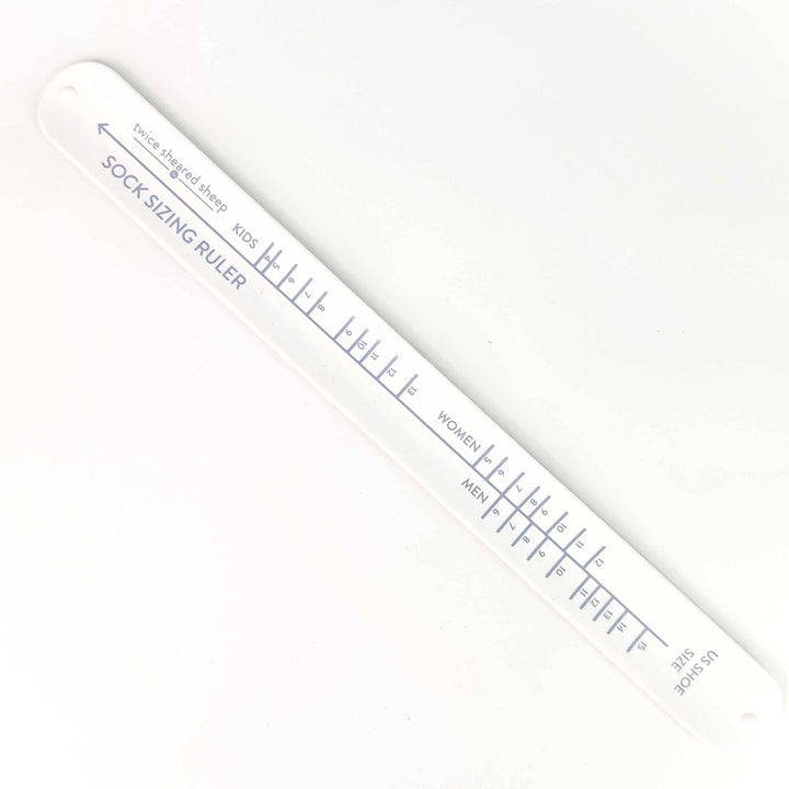 Twice Sheared Sheep - Sock Sizing Ruler - Sock Knitting Bracelet Ruler - Shae's Stitchery - Knitting Notion