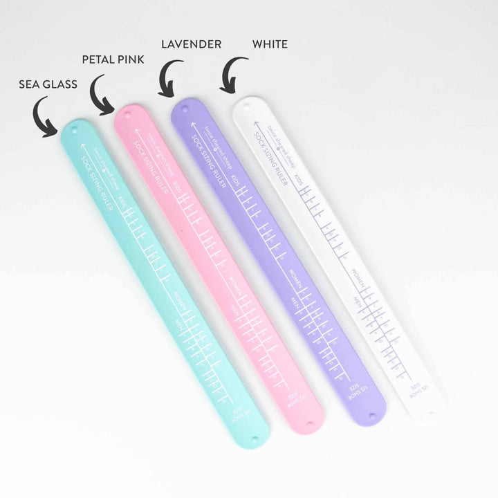 Twice Sheared Sheep - Sock Sizing Ruler - Sock Knitting Bracelet Ruler - Shae's Stitchery - Knitting Notion