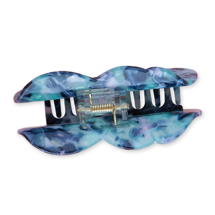 Sarah Hearts - Blue Yarn Skein Hair Claw Clip - Shae's Stitchery - Claw Clip